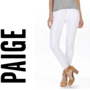 PAIGE Crisp White Verdugo Ultra Skinny Denim Jeans